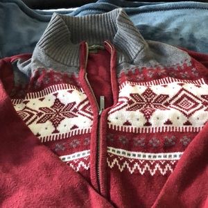 Eddie Bauer zip sweater.